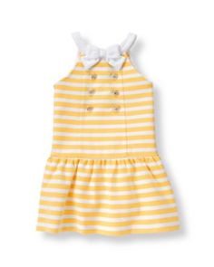 janie and jack yellow stripe dress
